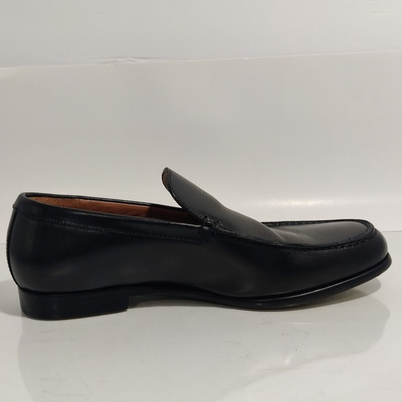 Allen Edmonds Italian Black Leather Slip-On Loafers - Rialto main image 8